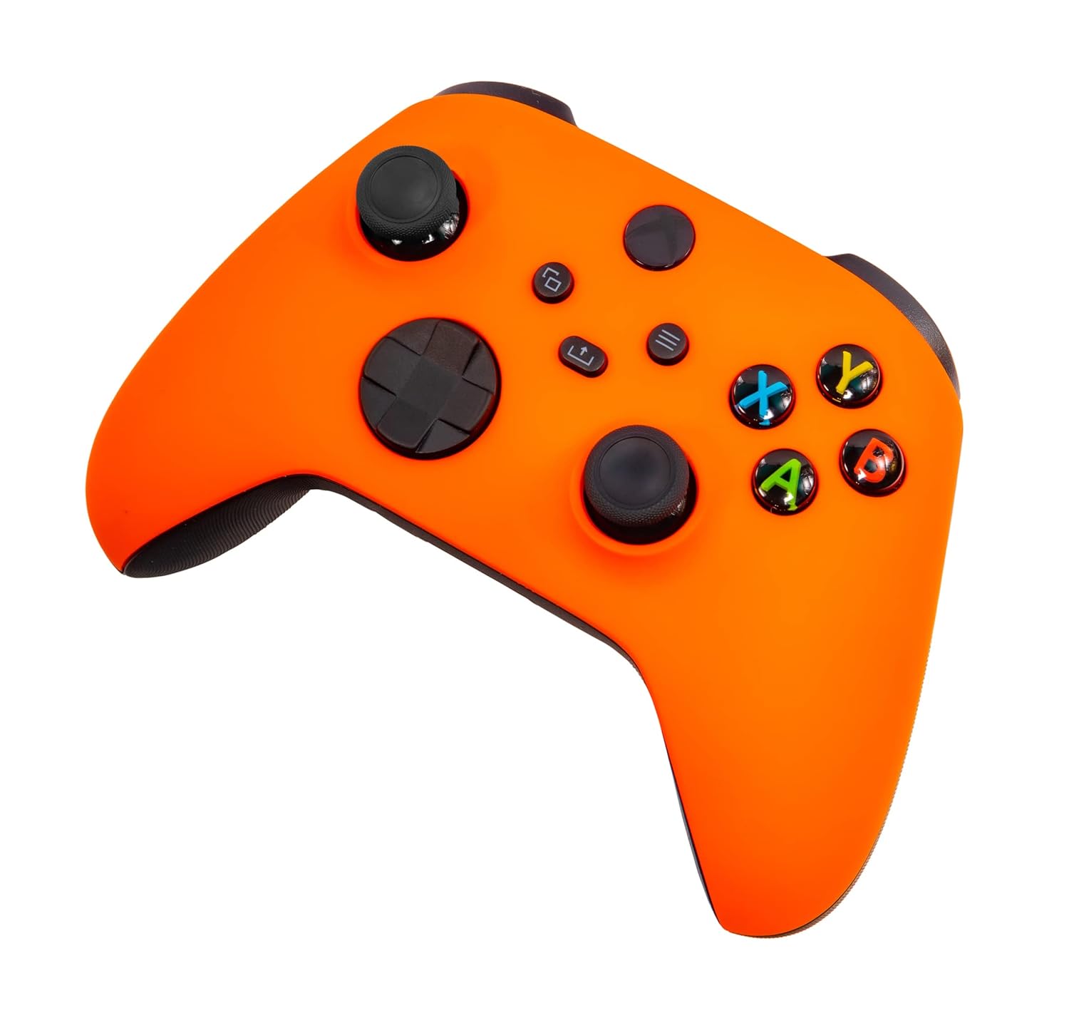 One Series X S Custom Soft Touch Controller - Soft Touch Feel, Added Grip, Neon Orange Color - Compatible with Xbox One, Series X, Series S