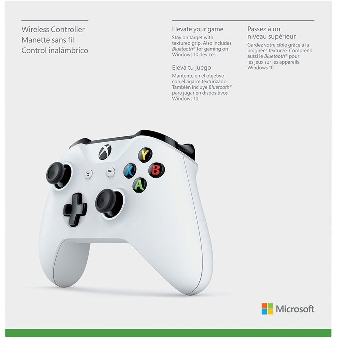 Microsoft One Wireless Video Gaming Controller, White (Renewed)