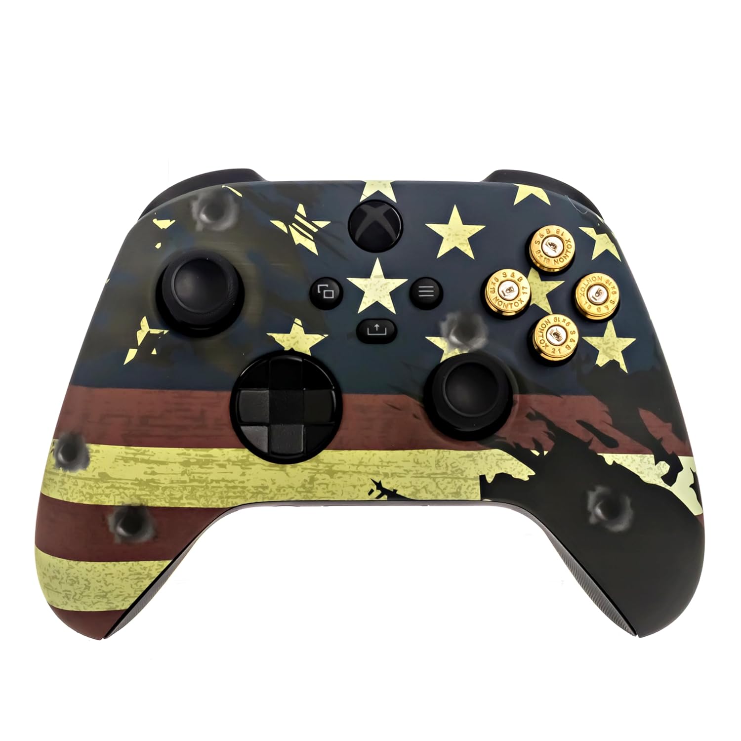 One Series X S Custom Soft Touch Controller - Soft Touch Feel, Added Grip, Neon Orange Color - Compatible with Xbox One, Series X, Series S