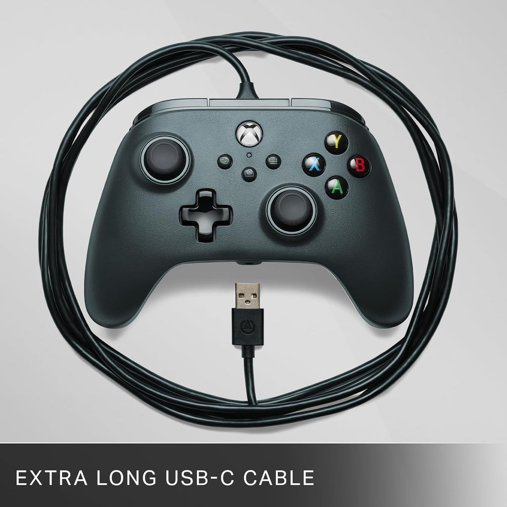 PowerA Wired Controller For Series X|S - Black, Gamepad, Video Game Controller Works with Xbox One