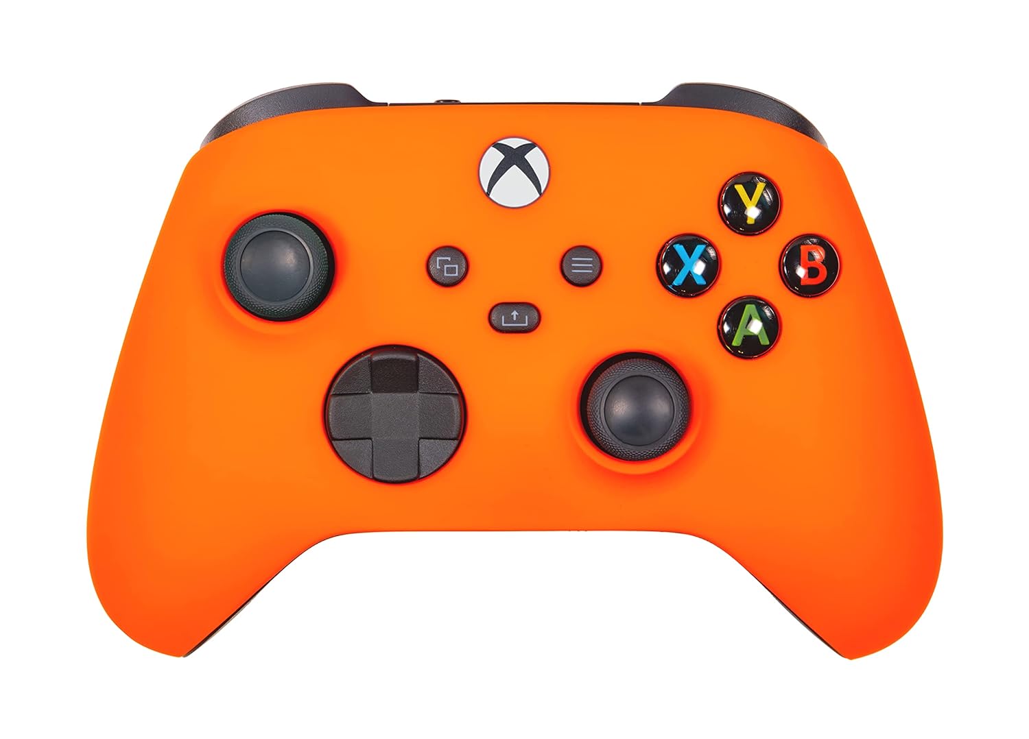 One Series X S Custom Soft Touch Controller - Soft Touch Feel, Added Grip, Neon Orange Color - Compatible with Xbox One, Series X, Series S