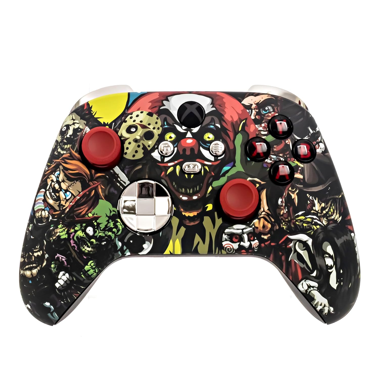 One Series X S Custom Soft Touch Controller - Soft Touch Feel, Added Grip, Neon Orange Color - Compatible with Xbox One, Series X, Series S