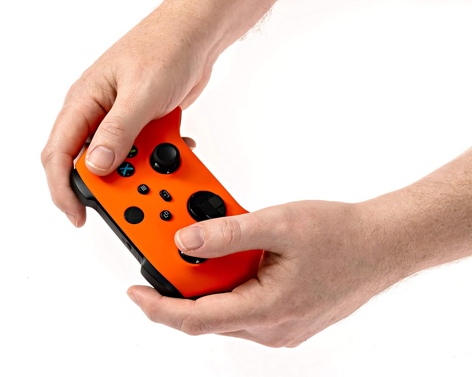 One Series X S Custom Soft Touch Controller - Soft Touch Feel, Added Grip, Neon Orange Color - Compatible with Xbox One, Series X, Series S